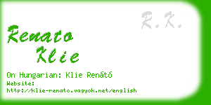 renato klie business card
